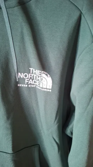 Felpa The North Face con zip verde