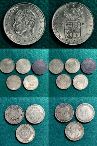 51 Monedas Suecia Antiguas - Plata
