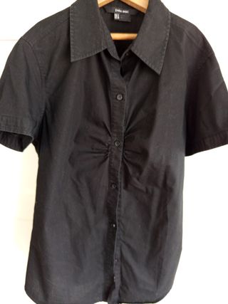 Camisa Zara Basic Talla S/36/8 Negra