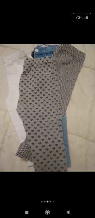 Lotto 4 pantaloni 12/24 mesi