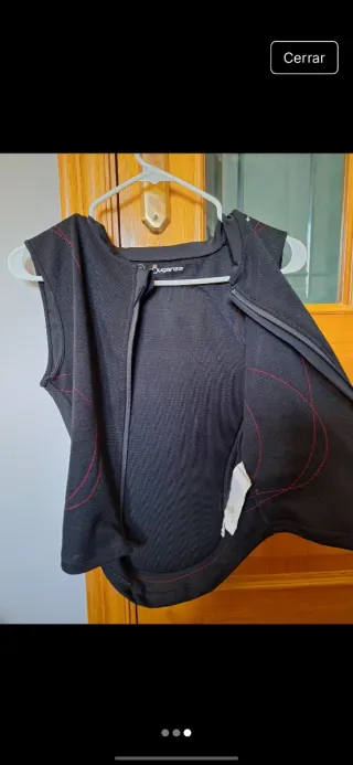 Gilet da equitazione nero Fouganza. Taglia S