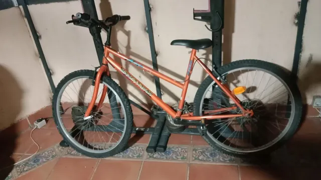 Bicicleta Naranja Montaña