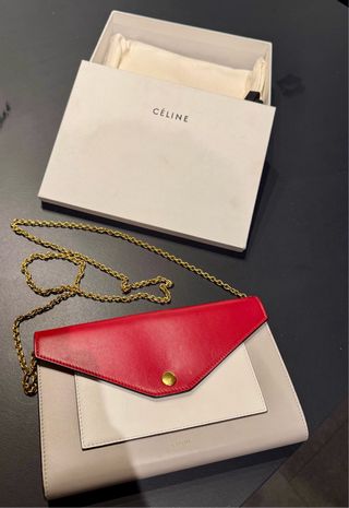 Bolso Celine Piel Cadena Dorada