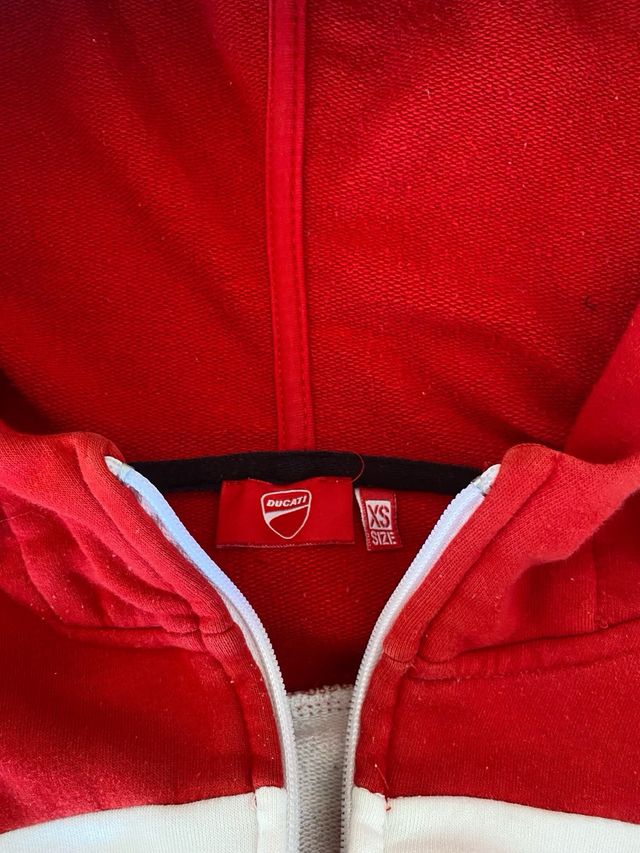 Sudadera Ducati Roja y Blanca
