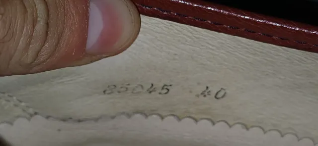 Mocassini in cuoio marrone taglia 40