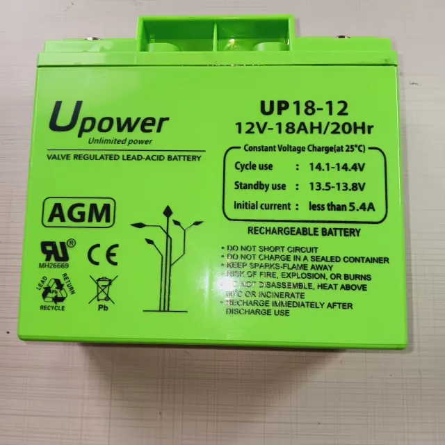 Batería AGM Upower 12V-18AH