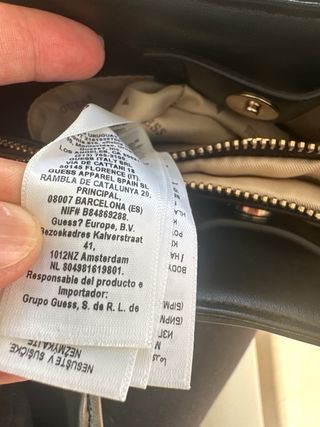 Bolso Guess Beige y Negro Nuevo