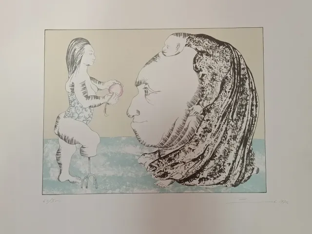 Litografía firmada Carlos Buró de Gracia