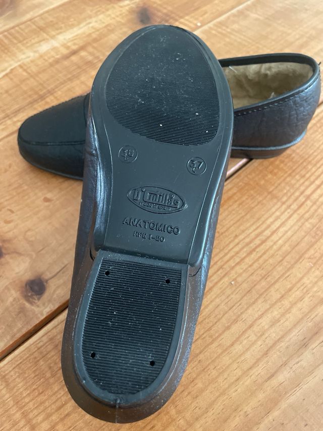 Zapatos planos D'Cotillas negros mujer