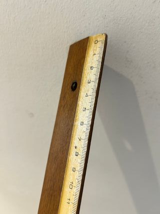 Regla de sastre antigua de madera 60 cm