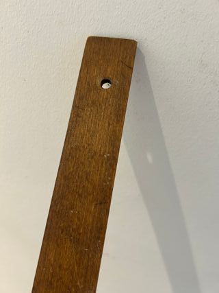 Regla de sastre antigua de madera 60 cm