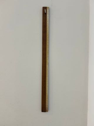 Regla de sastre antigua de madera 60 cm
