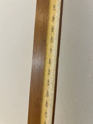 Regla de sastre antigua de madera 60 cm
