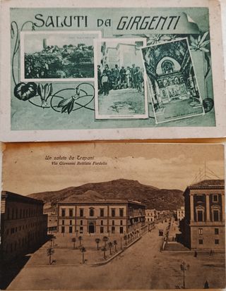 Lotto 12 cartoline storiche Sicilia