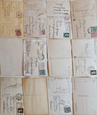 Lotto 12 cartoline storiche Sicilia