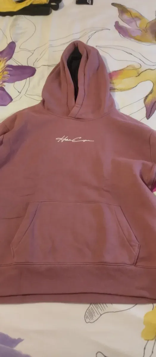 Sudadera rosa  salmón con capucha