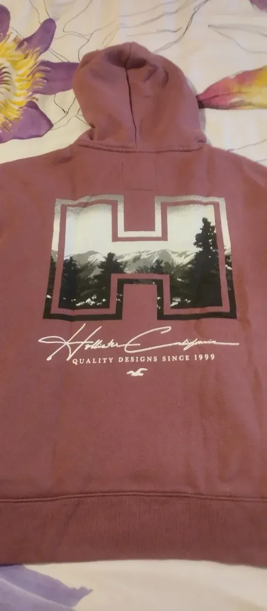 Sudadera rosa  salmón con capucha