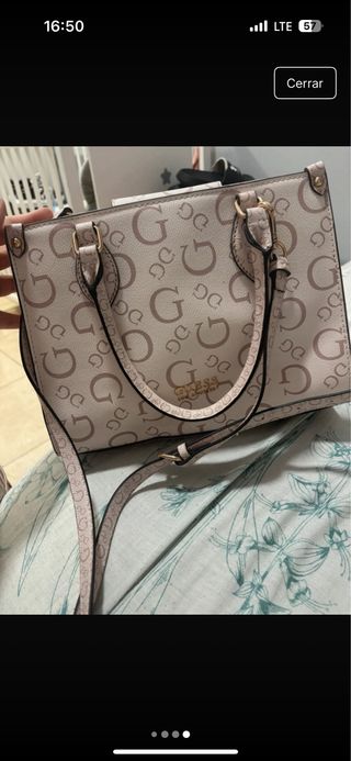 Bolso Tote Guess rosa palo