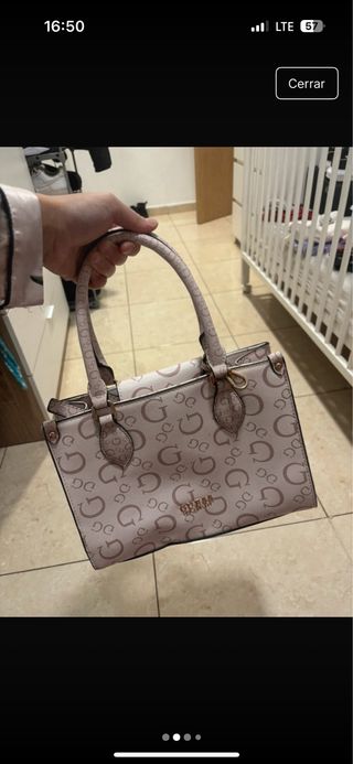 Bolso Tote Guess rosa palo