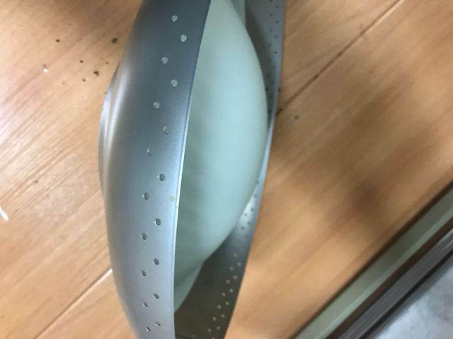 Plafón OVNI Plata y Blanco