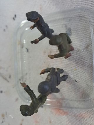 4 Soldatini Tamiya Tedeschi Plastica Colorati