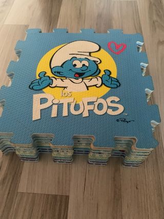 Puzzle Suelo Infantil Los Pitufos