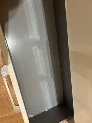 Mueble de baño blanco con cajones. Solo mueble