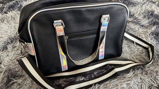 Bolso Fila Negro y Plateado