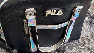 Bolso Fila Negro y Plateado