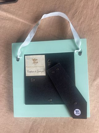 Cornice Shabby con inserto in argento