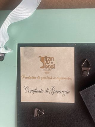 Cornice Shabby con inserto in argento