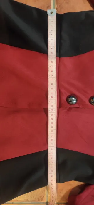 Vestido Rojo y Negro Mujer