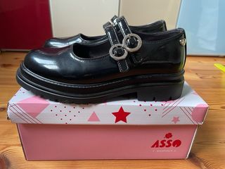 Scarpe nere vernice bambina/ragazzina Tg 35
