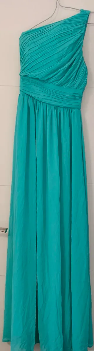 Vestido de fiesta largo de un hombro