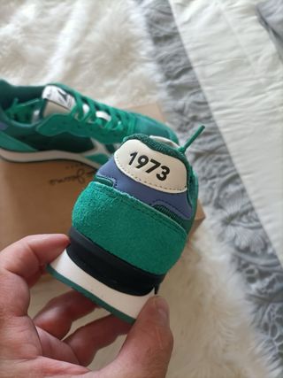 Zapatillas Pepe Jeans T38 Nuevas Verde/Blanco
