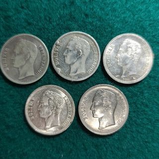 29 Monedas Venezuela Antiguas Plata
