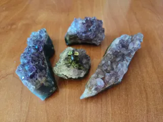 Lote de 4 Minerales Amatista