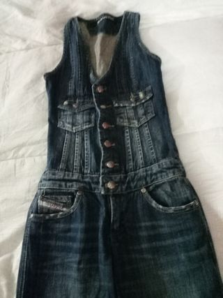 Salopette donna smanicata jeans