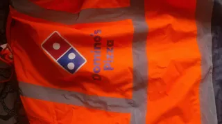 Chaqueta de alta visibilidad naranja y gris