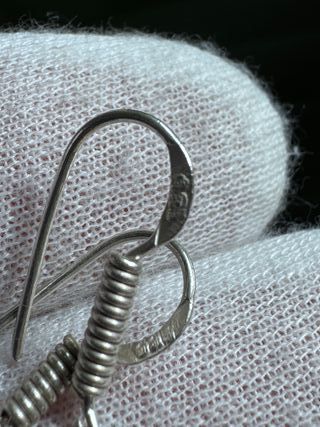 Pendientes Plata 925 con Piedra Marrón