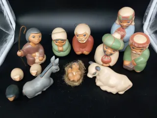 Presepe colombiano dipinto a mano