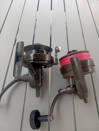 2 carretes de pesca,sagarra super 