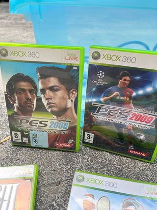Xbox 360 Blanca con 2 Mandos y Juegos