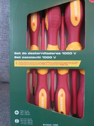 Set 8 Destornilladores Parkside 1000V