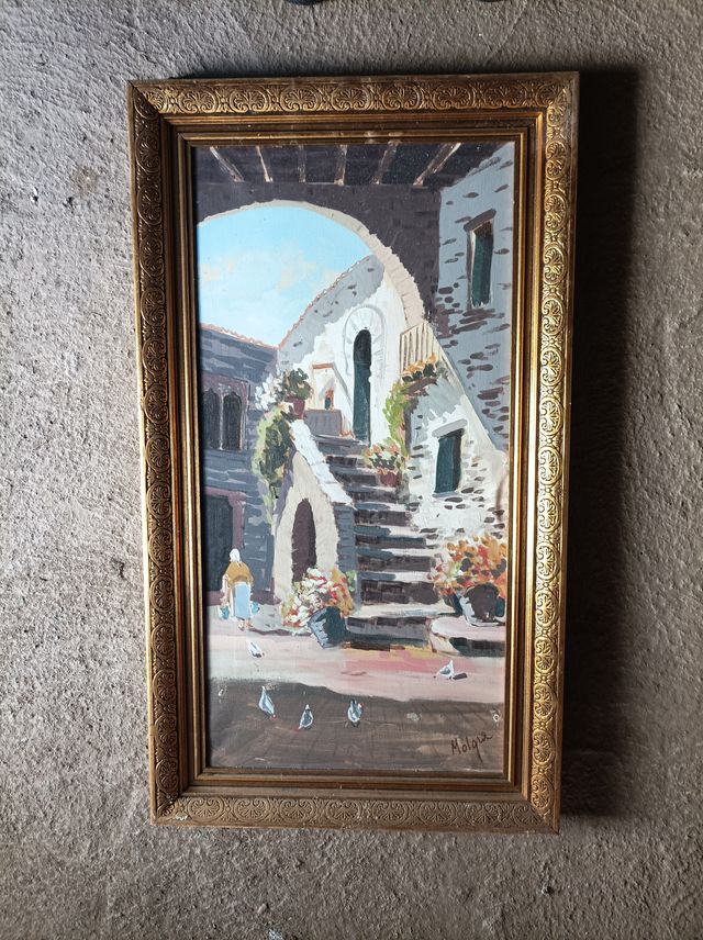 Baúl de madera y metal