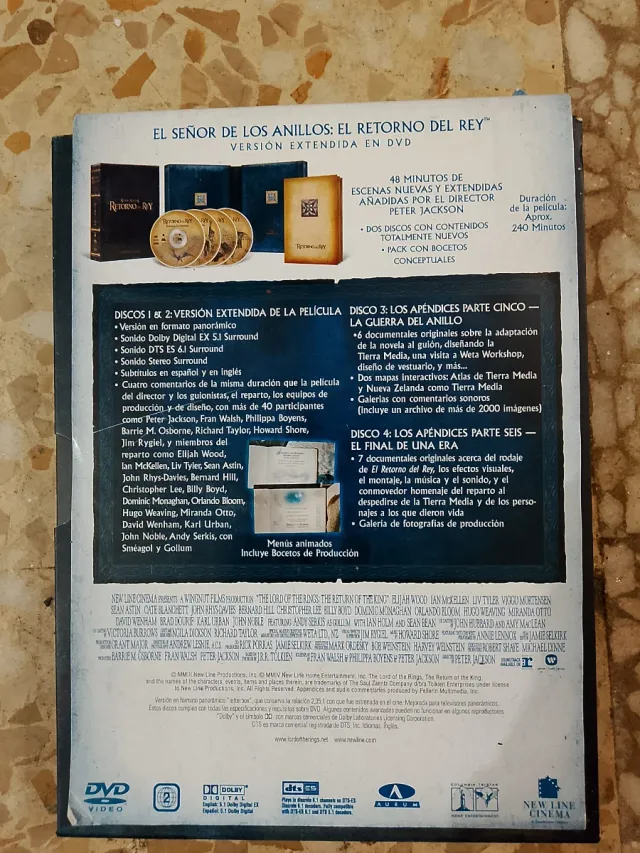 DVD El Señor de los Anillos: El Retorno del Rey
