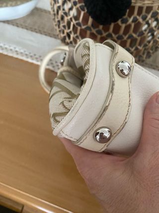 Bolso Valentino Piel Blanco y Dorado
