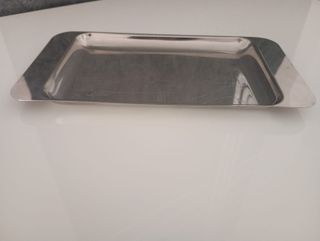 Vassoio Vintage Motta Acciaio Inox Inciso