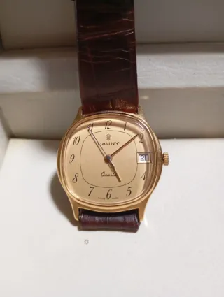 Reloj Cauny Caballero Cuarzo Dorado