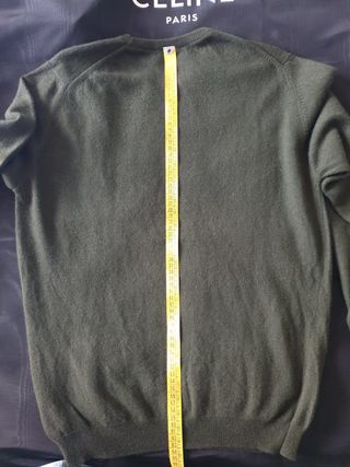 Maglione Céline Donna Cashmere Verde scuro L